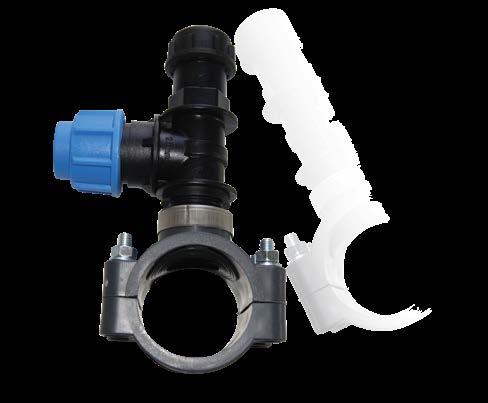 VIADUX WATER NETWORK SOLUTIONS PE METRIC COMPRESSION CLAMP SADDLES CLAMP SADDLES (CONTINUED) 1 CODE SIZE DESCRIPTION 2 P4S84.92.