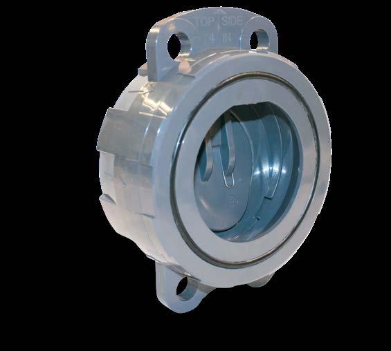 ANSI150 and PN10 Flanges Contoured Inlet Port for Easy Flow Lower Closing Pressure than Swing Check Valves Integral Bolt Eyes for Ease of Installation for Large Sizes Can be Installed in Vertical or