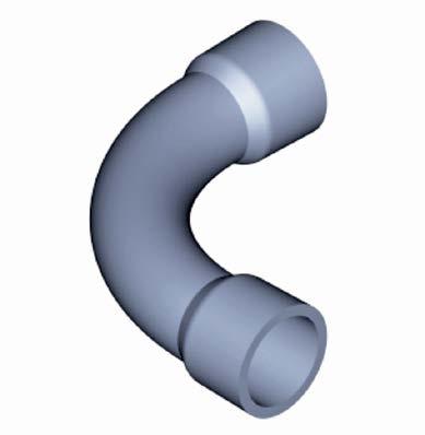 VIADUX WATER NETWORK SOLUTIONS ABS SYSTEMS FITTINGS FOR INDUSTRIAL APPLICATIONS MOULDED BEND 90º CODE SIZE ID A B C L PN MM MM MM MM MM RATING R01.118.015 DN 15 S1 21 29 40 58 20 15 R01.118.020 DN 20 S1 27 35 50 71 22 15 R01.