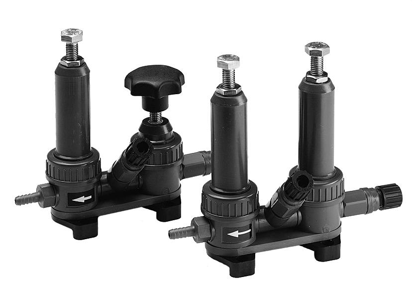 Accessories DME, DMS, DMM Valve assembly Complete assembly of either: back pressure and relief valve or relief and shut-off valve.