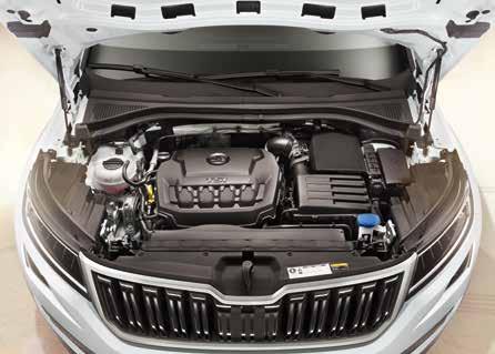 0 litre 140kW diesel engine offers exceptional fuel efficiency at 5.9L/100km #. DSG AND 4X4 The KODIAQ is equipped with a 7-speed Auto DSG (Direct Shift Gearbox) and four-wheel-drive.