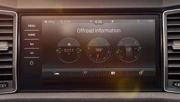 It is designed to adjust the characteristics of the engine, electronic assistants and stability control systems. These activated functions are shown on the infotainment display.