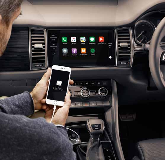 SMARTLINK ^^ WITH APPLE CARPLAY AND ANDROID AUTO Your car and smartphone are now in perfect sync.