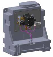 ir In Shop air inlet enters the system and powers the Diaphragm Pump. Photoelectric Sensor Senses stock entering the rolls and activates to dispense lubricant.
