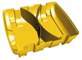 Attachment flange for 2 drinking troughs * 5790 Example: In conjunction with the optional lateral outlet openings on the 2000 l PE