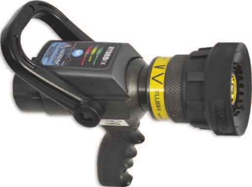 Choose from fog or straight stream patterns with flows from 30-150 gpm at 100 psi.