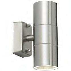 W: 100mm FRANCIS WALL EL-40068 Brushed stainless steel & frosted pc Proj: