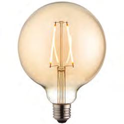 Lamps: E14/E27 Lamps: E14/E27 E14 LED FILAMENT GOLF 76797 Clear glass H: 73mm Dia: 45mm 1 x E14 4W Warm White E14 LED