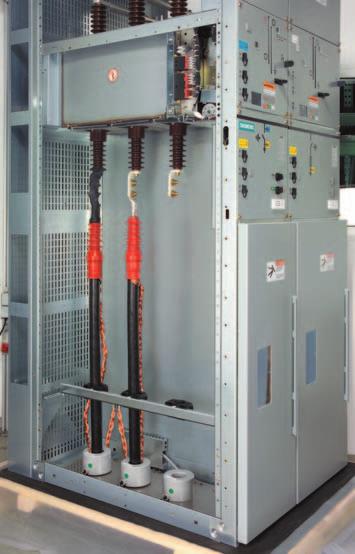 connection by means of a terminal strip inside the panel H 4MC7033cable-type current transformer, 4 different overall heights Installation Arranged on the cable at the panel connection Transformers