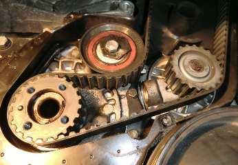 VW. 7. Remove camshaft timing gear.