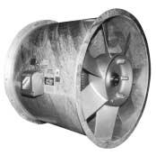 Housing lengths have been shortened from our standard tubeaxial and vaneaxial fans to offer a compact design and minimize the installation space required.
