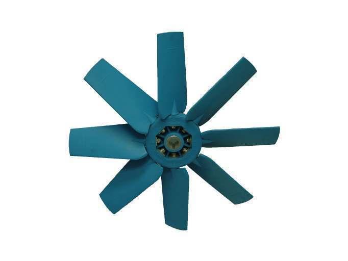 Direction of Airflow Versatility of airflow direction of form 'B' or form 'A' Hison Axial Flow Fans Surface Coating Hot Dipped Galvanized to EN ISO 461:1999 which also comply to ASTM A123, A153 and