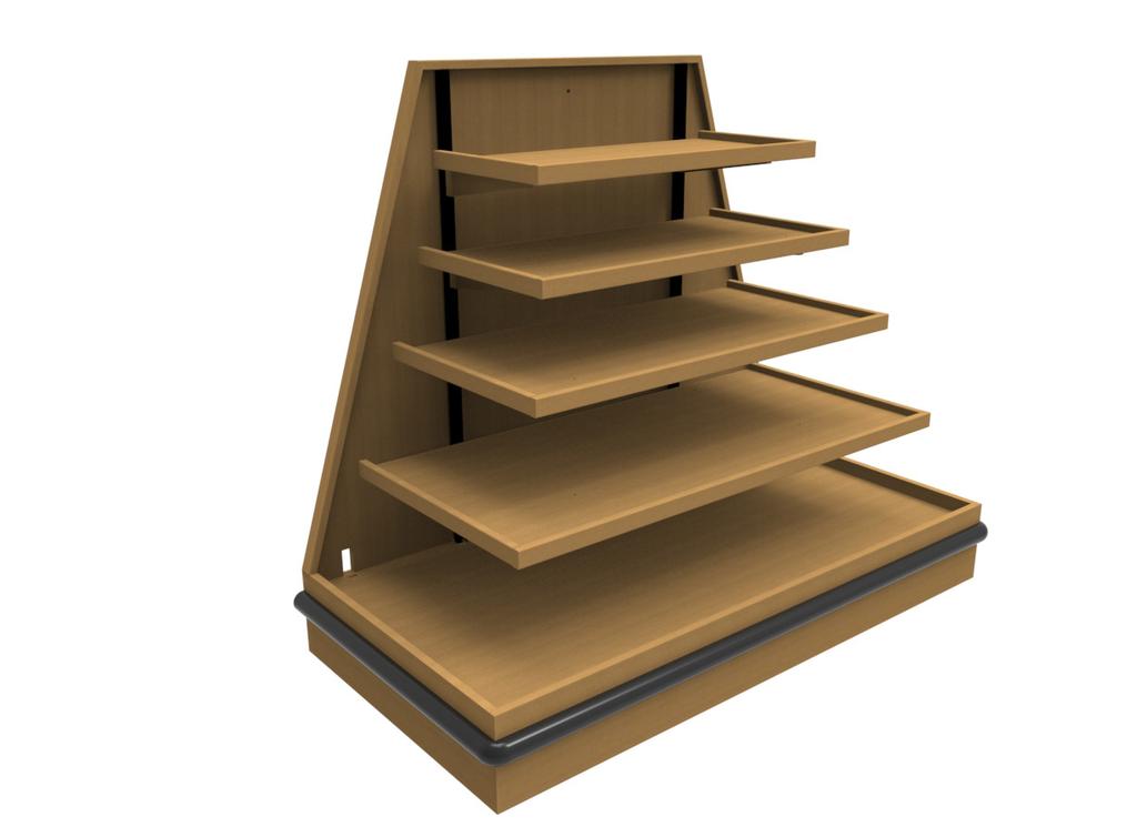 14 BFB SERIES BAKERY ISLAND SHELVING - END CAP SDIE-007-01B Bakery Island Shelving - End Cap 60 30 52 Birch/maple plywood & solid maple construction Levelers 2 McCue bumper