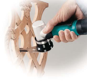Dynafine Finger Sander Air-Powered Finishing Sander Excellent for Use in Hard-to-Reach Areas 57930 Ideal for use on wood, varnished surfaces, plastic, composites, painted surfaces, metal and more!