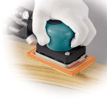 Dynabug II Air-Powered Orbital Finishing Sander PAGE 237 BALL-SWIVEL PLUG PAGE 223 DYNAJET PAGE 224 Featheredge, Finish, Sand and Blend Precise 3/32" orbital motion is ideal for achieving a
