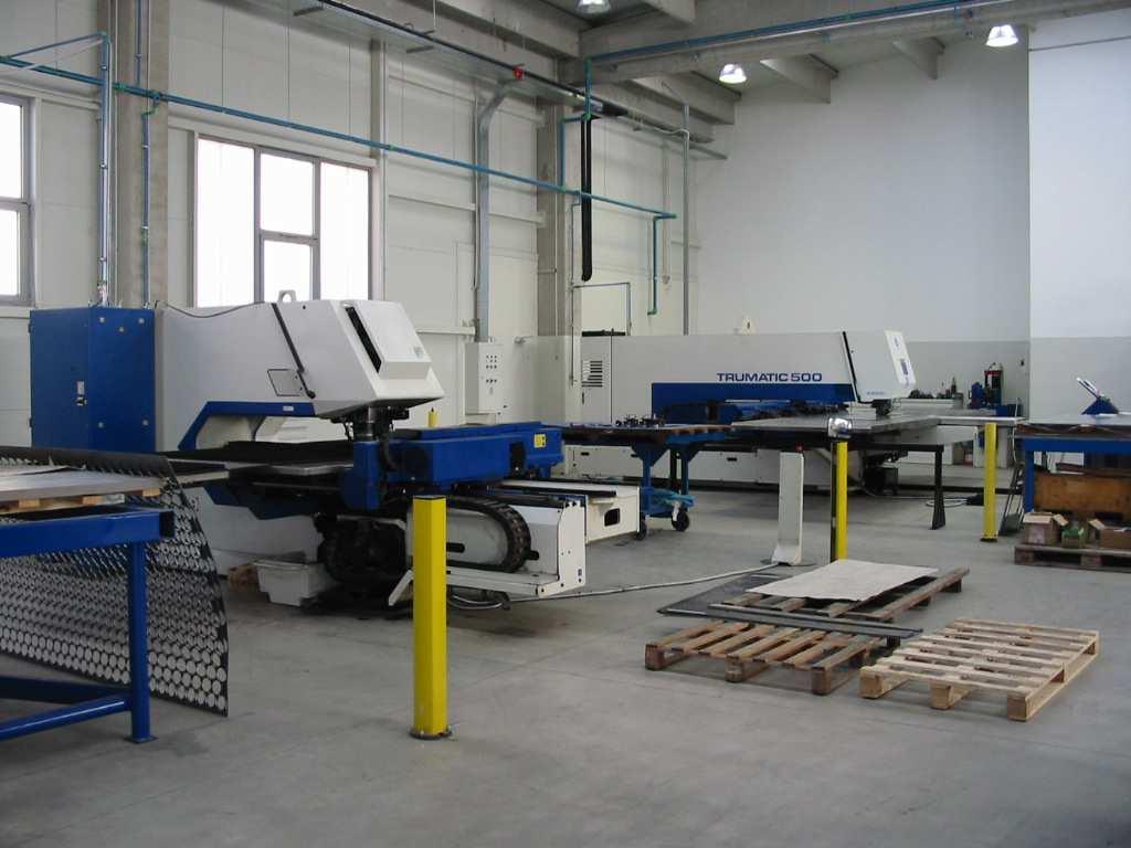 PRODUCTION POSSIBILITIES The core of the production facility are TRUMPF CNC machines for punching,
