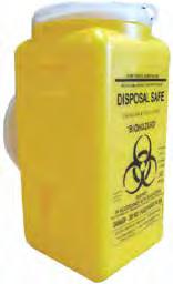 Safely dispose of sharps, robust & practical to use