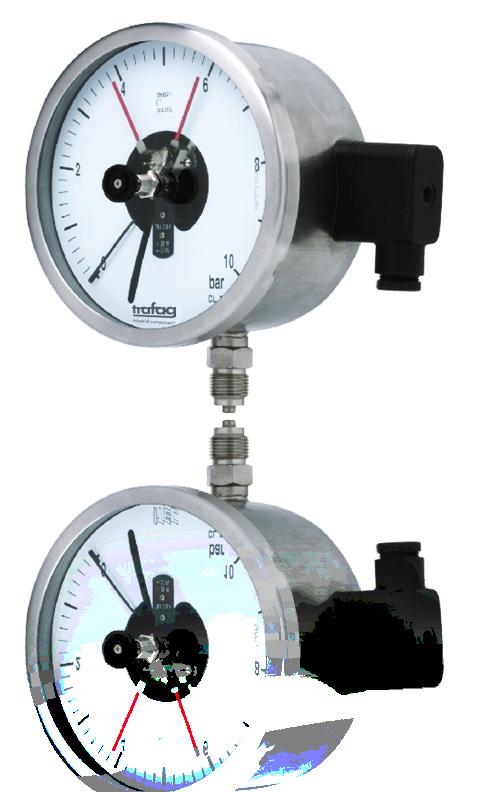 ALL SS ELECTRIC CONTACT PRESSURE GAUGE The label Trafag Industrial Components extends the Trafag brand name to instruments manufactured by qualified partner companies.