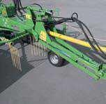 SWADRO 710/26 T The variable Side Delivery Rakes Single and double windrows Rakes to the right Variable working width Cardanic suspension of rotors Hydraulic swath curtain