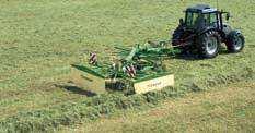 windrowing towards the right: ideal for harvesting machinery