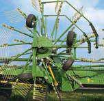 Swadro 2000 The champion among the center-delivery rakes Variable 10 m-19 m (32'10"- 62'4") work widths Variable 1.6 m-2.
