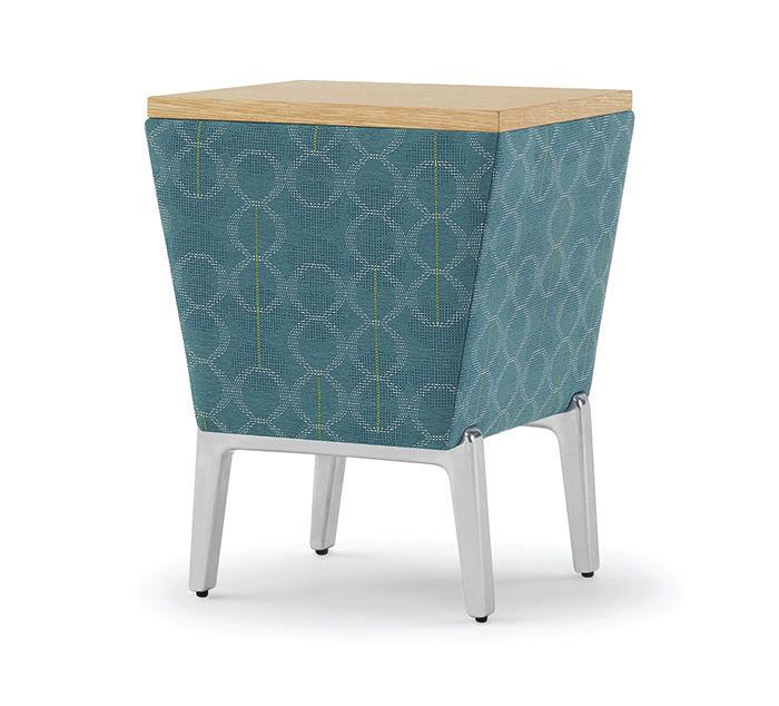 Dabble Series - Tables Designed by David Dahl Tables feature wood veneer, laminate and solid surface top surface options with fully upholstered front/end panels.