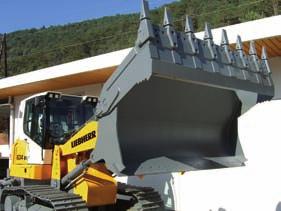 Excellent handling performance Outstanding break-out forces Optimal bucket filling and high tipping load Rapid work cycles Precision earthmoving Optimal dozing properties Good climbing ability
