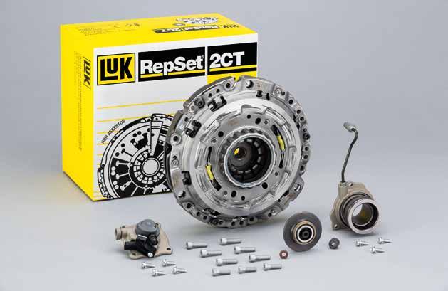 2 Description and Scope of Delivery for the LuK RepSet 2CT 2 Description and Scope of Delivery for the LuK RepSet 2CT The LuK RepSet 2CT (Twin Clutch Technology) includes all the components required
