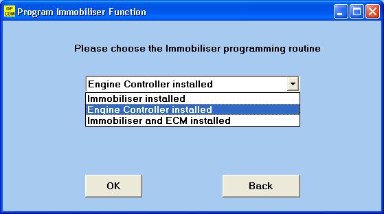 10 [Program Immobiliser Function] When you replace an immobiliser, or an engine ECU, or both, you can use this function to program the replaced component(s).