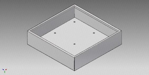 Accesoires Chain box 2mm Stainless steel (per set) Depth Height Width