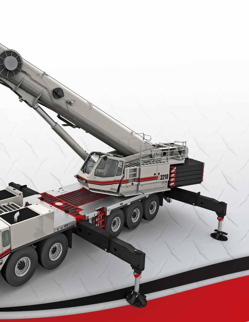 Powerful and responsive hydraulics Seven pumps, pressure compensated hydraulic system allows simultaneous and precise function of boom hoist, winch, and swing.
