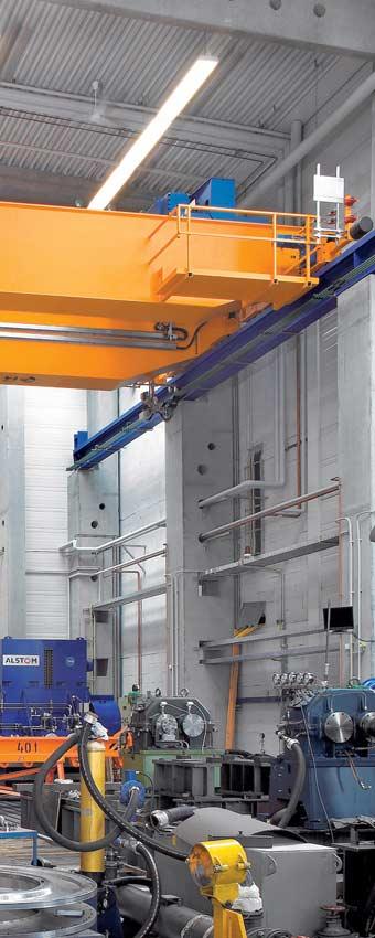 ABUS overhead travelling cranes can lift, handle and lower loads of up to 100 tonnes.