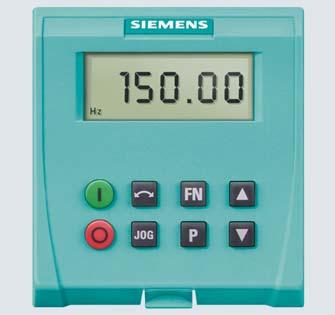 Accessories Basic operator panel (BOP) Siemens AG 007 Inverter chassis units 0.1 kw to 3 kw Selection and ordering data The accessories listed here are suitable for all inverters.