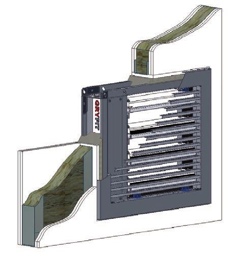 METOD OF INSTLLTION INSTLLTION OF WIT FUSIBLE LINK ND ELECTRO-MGNET ccess door should be arranged at the height of 00-0 [mm] above the damper bottom for enabling access for performance of maintenance