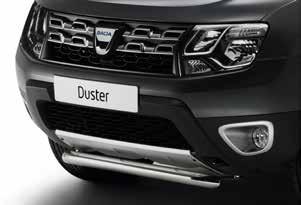 Styling pack Look stylish on the road with chrome bars to the front and sides of your Duster.