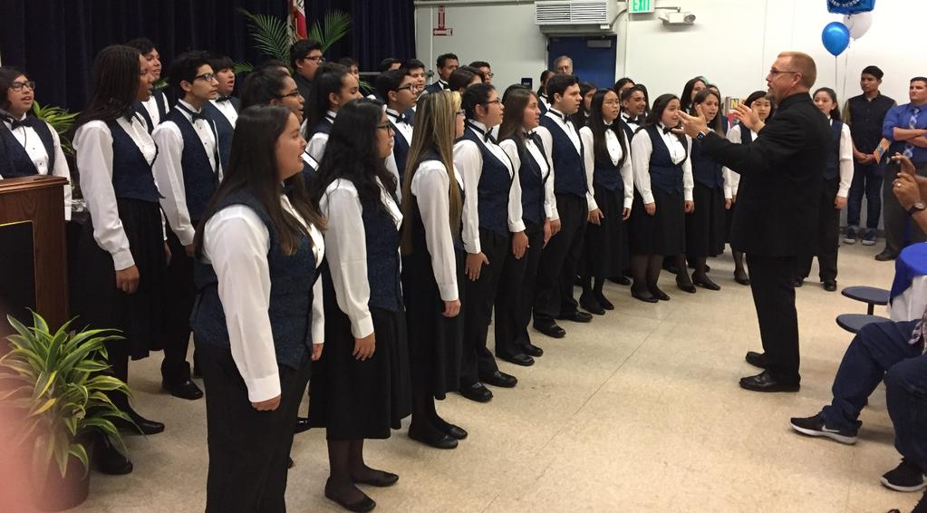 Chino High s Chorale, under the direction of
