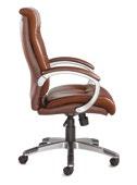 Martinez - Chrome and leather managers chair Martinez provides beautiful contemporary styling making it a trendy option for managerial and boardroom seating.