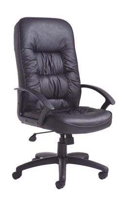 Nantes - Faux leather managers chair The Nantes chair is the ideal accompaniment to the workplace or managers office with its black faux leather stylish profile.