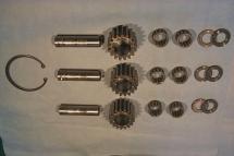 Loosen and remove two cylindrical bolts from brake drum (2). 6. Remove 3 planetary pins (6) with hammer.