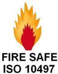 pad Fire safe according to ISO 10497 : 2004