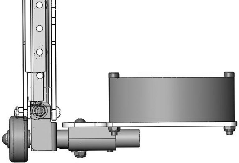 Setup Fig. 4-70 1. Tighten or loosen the set screw A to increase or decrease the footplate angle accordingly. 4.16 Legrest Depth Adjustment 1.