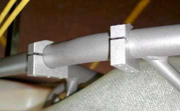 16). 3.7.2 POSITION THE SUPPORT CLAMPS ON THE OUTSIDE RAIL (BRAKE SIDE) AT THE HEIGHT OF THE SEAT.