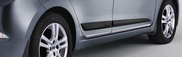 C8400ADE00 (TPMS compatible/5dr, 3dr) Side trim lines. Provides a distinctly sporty highlight to the lower door panels.