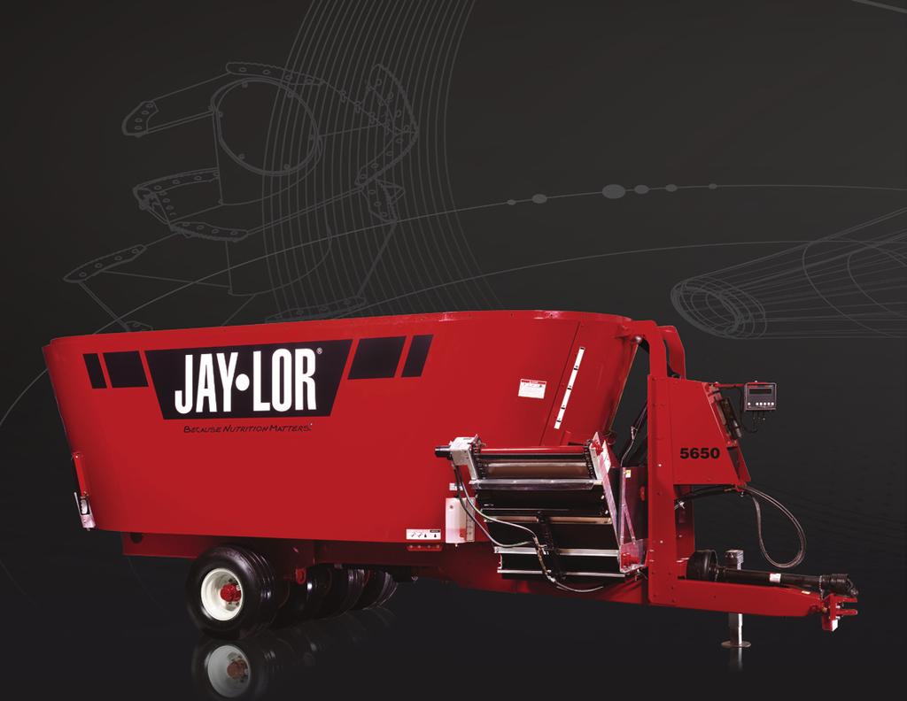 TWIN AUGER MIXERS: 5000 SERIES Jaylor 5000 Series Twin Auger TMR mixers are available in a wide range of configurations in capacities from 615 to 960 cubic feet (ft 3 ).