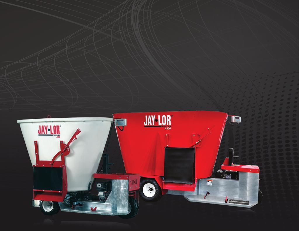 MINI MIXERS: A50 & A100 Jaylor mini mixers have proven themselves ideal for a wide range of applications, including feeding smaller dairies when starting out, and specialty groups such as weaned