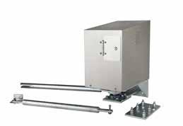 Swing Gate Operators utlise two industrial grade cast iron gear boxes with torque control override quick disconnect facility should mains fail the smart controls mounted in an IP65 stainless steel