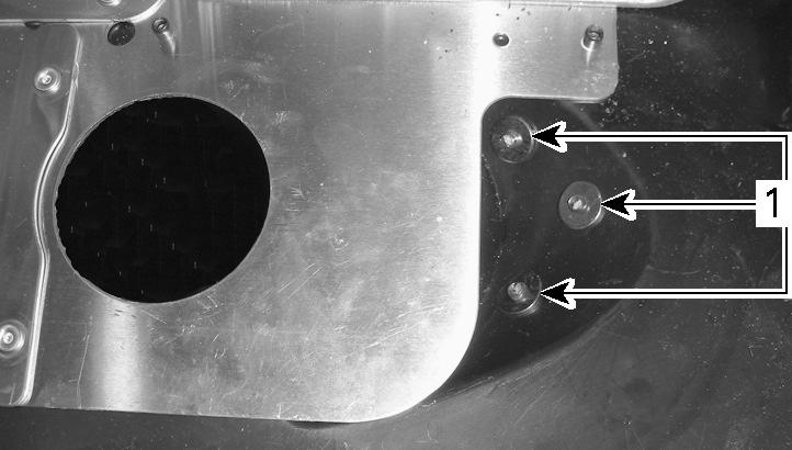 Measure belt deflection using a straight edge and the TENSIOMETER (P/N 414 348 200). mbl2009-008-008_a A. View from front B. View from right side 1.