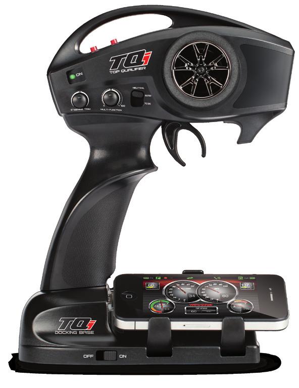 TQi ADVANCED TUNING GUIDE PROGRAMMING YOUR TQi TRANSMITTER WITH YOUR APPLE iphone OR ipod TOUCH The Traxxas Docking Base (Part #6510 - sold separately) for the TQi transmitter installs in minutes to