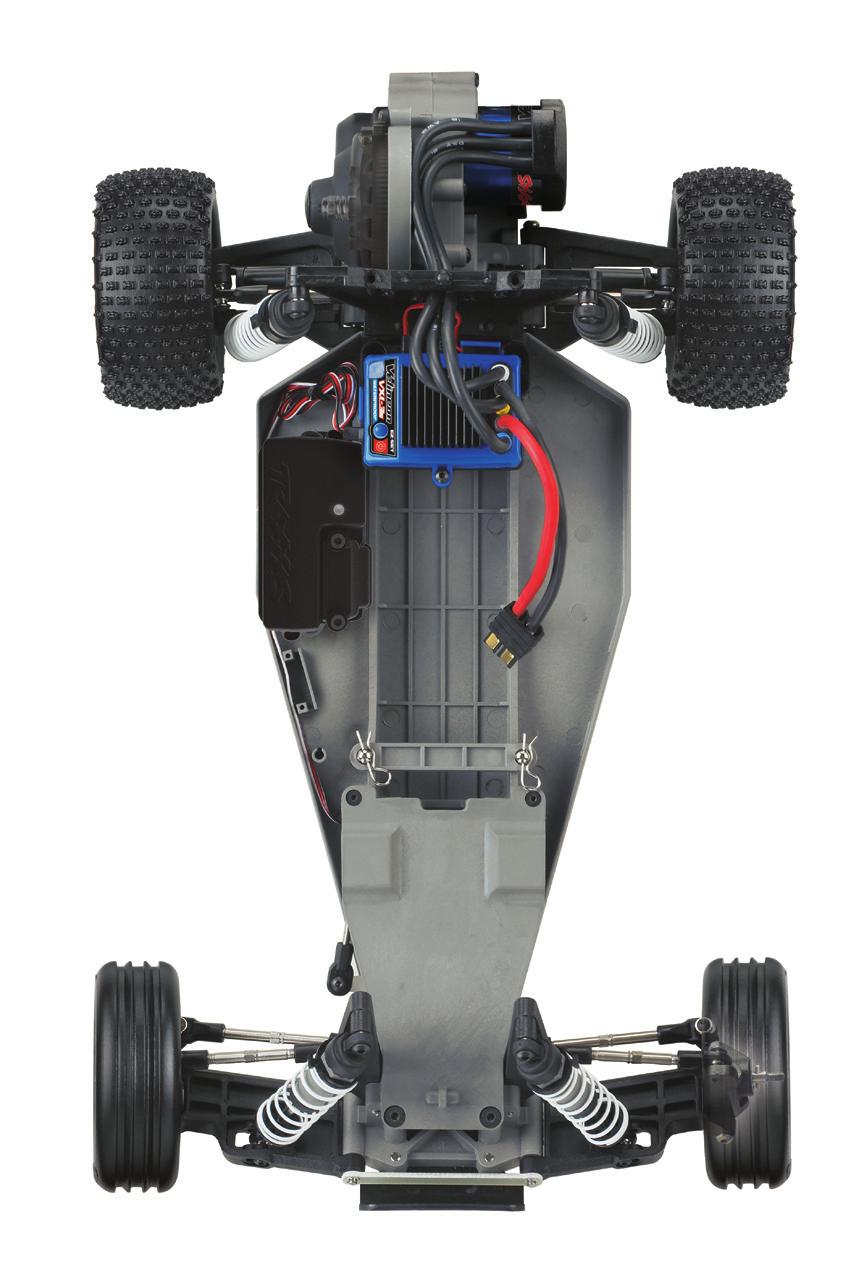 BANDIT VXL OVERVIEW Rear Camber Link Electronic Speed Control Steering Block Half Shaft Battery Hold-Down Chassis Caster Block Traxxas High-Current Connector Rear Shock Tower Upper Chassis Plate