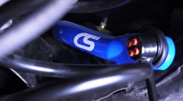 Compressing inside suspension, the CorkSport Mazda 3 Rear Sway Bar effectively increases the spring rate on side of the